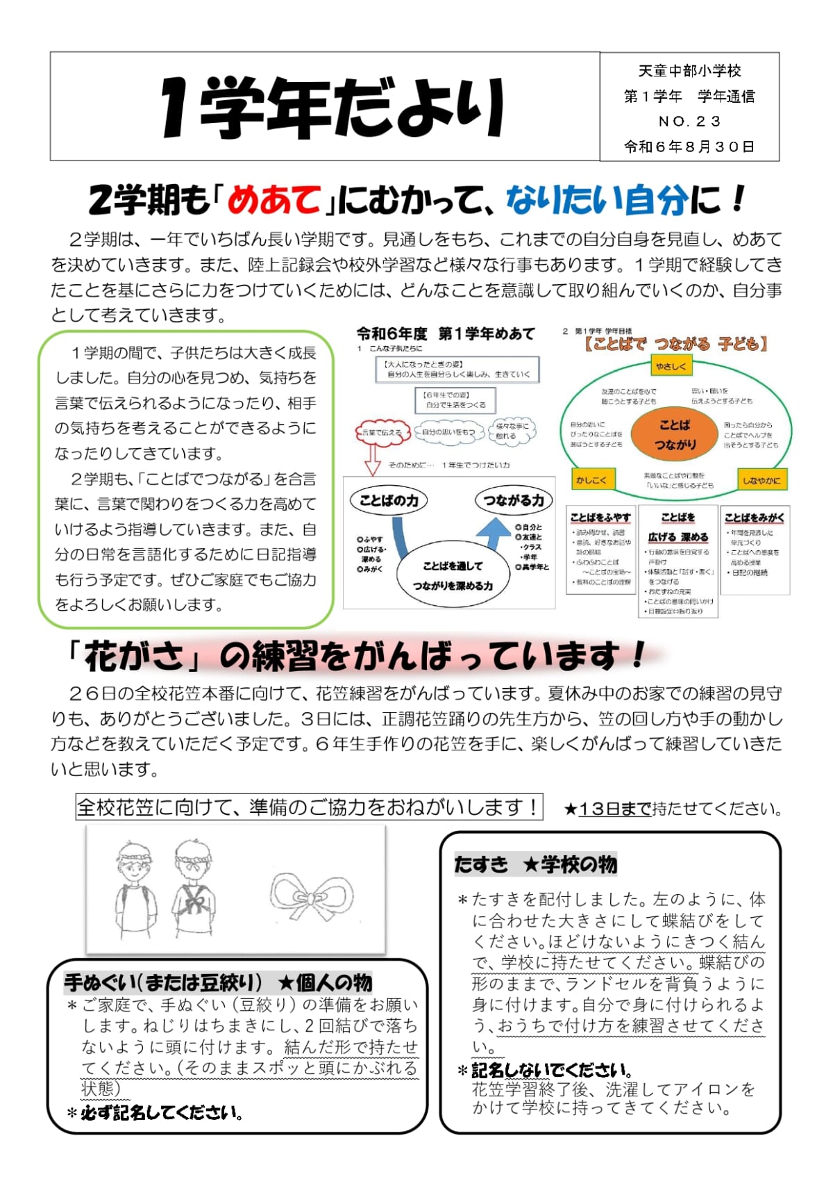 第１学年だより　No.23