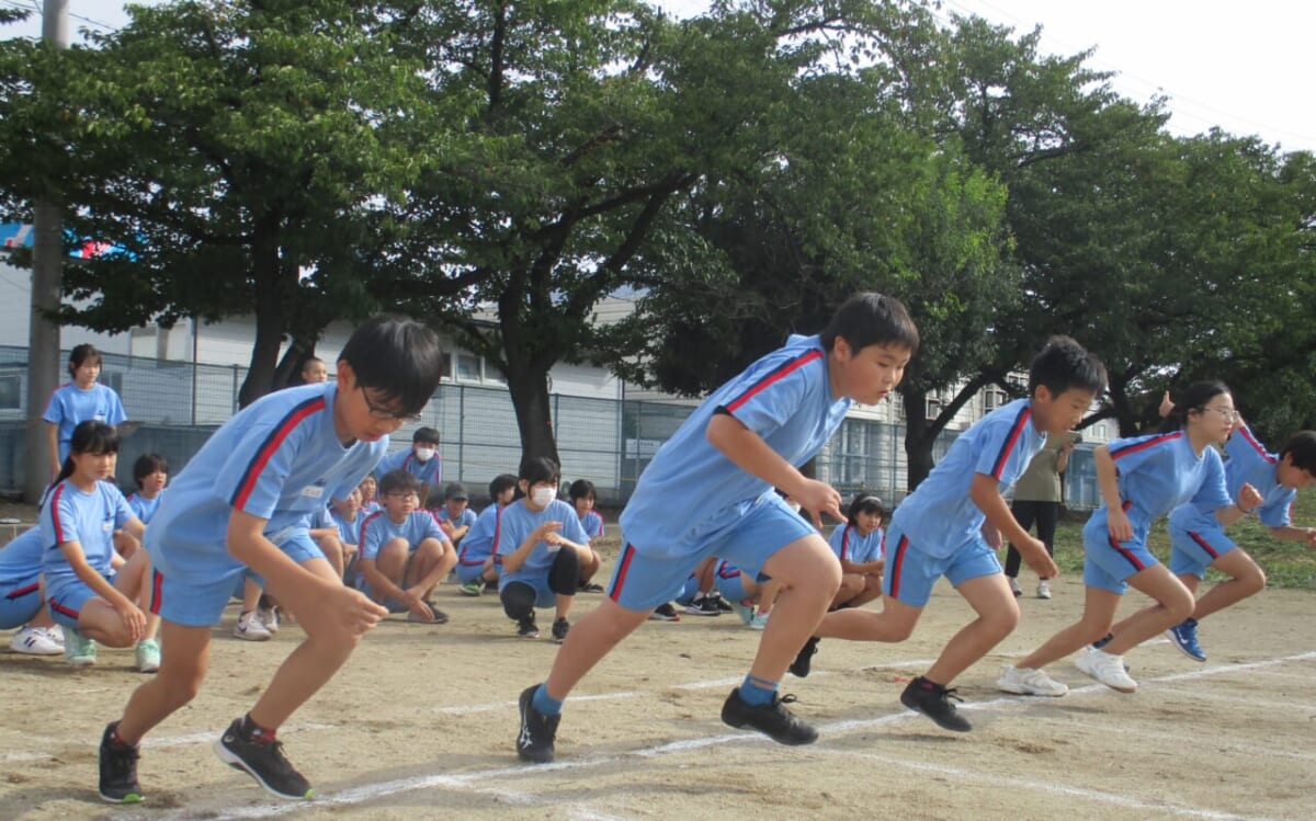 秋の陸上運動記録会